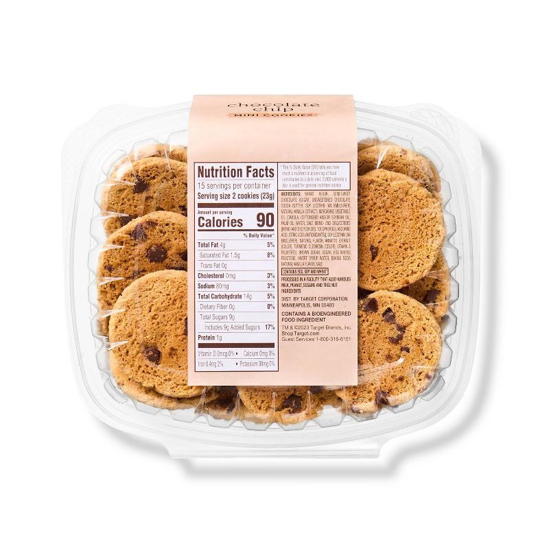 slide 3 of 3, Mini Chocolate Chip Cookies - 12oz - Favorite Day™, 12 oz