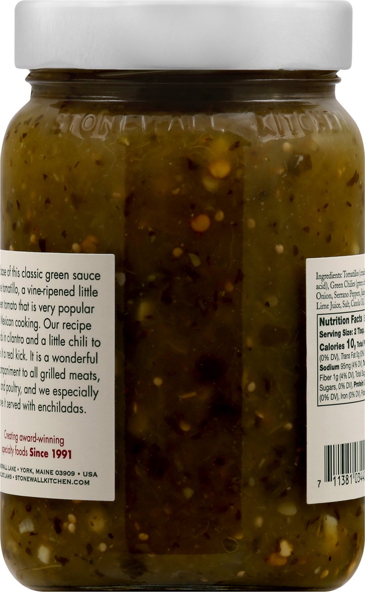 slide 5 of 9, Stonewall Kitchen Medium Hot Salsa Verde 454 g, 454 g