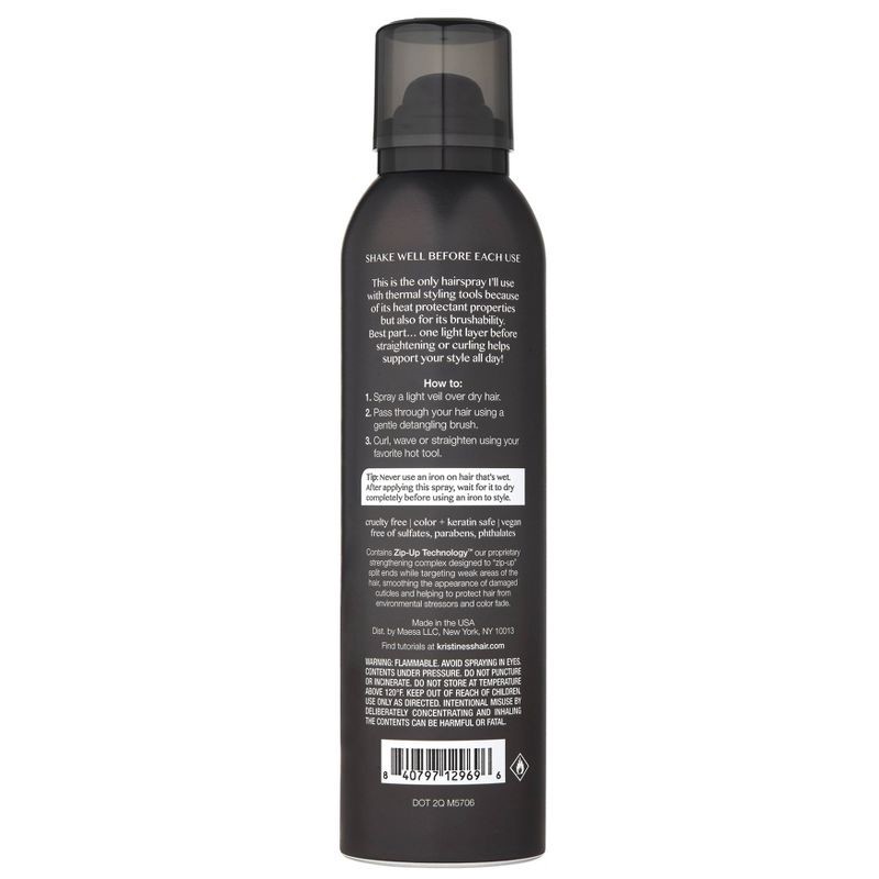 slide 2 of 3, Kristin Ess Ultra Fine Workable Hairspray with Heat Protectant, Buildable + Flexible Hold - 6.7 oz, 6.7 oz
