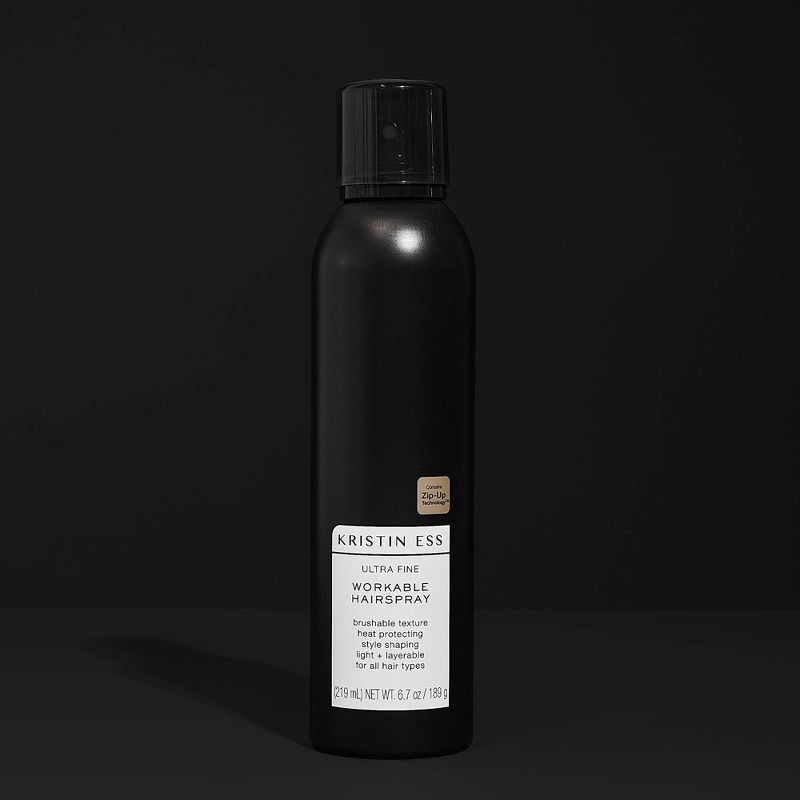 slide 4 of 5, Kristin Ess Ultra Fine Workable Hairspray Light + Flexible Hold with Heat Protectant up to 450°F - 6.7 oz, 6.7 oz
