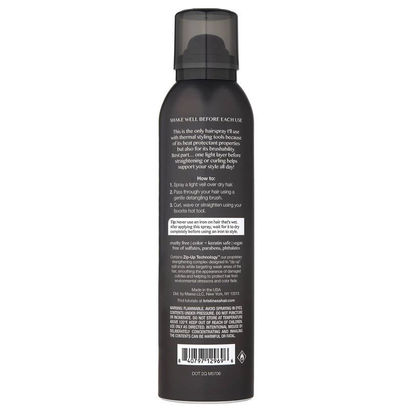 slide 5 of 5, Kristin Ess Ultra Fine Workable Hairspray Light + Flexible Hold with Heat Protectant up to 450°F - 6.7 oz, 6.7 oz