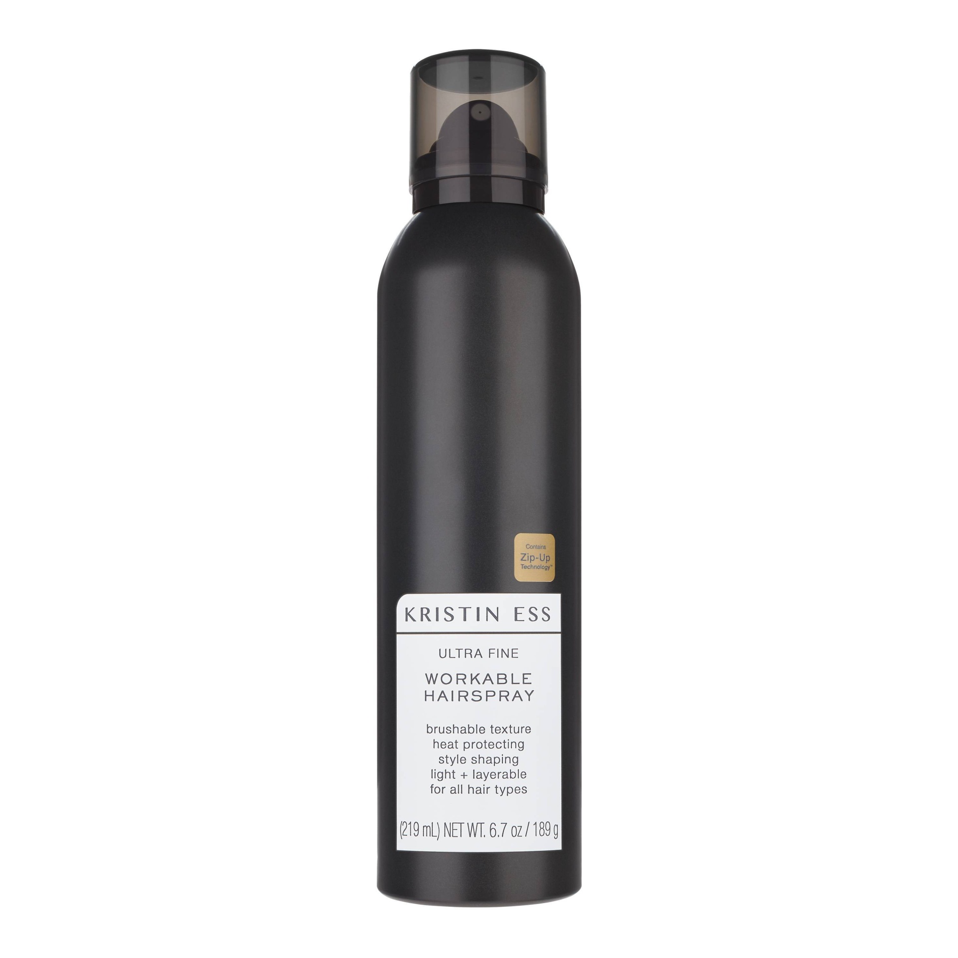 slide 1 of 5, Kristin Ess Ultra Fine Workable Hairspray with Heat Protectant, Buildable + Flexible Hold - 6.7 oz, 6.7 oz
