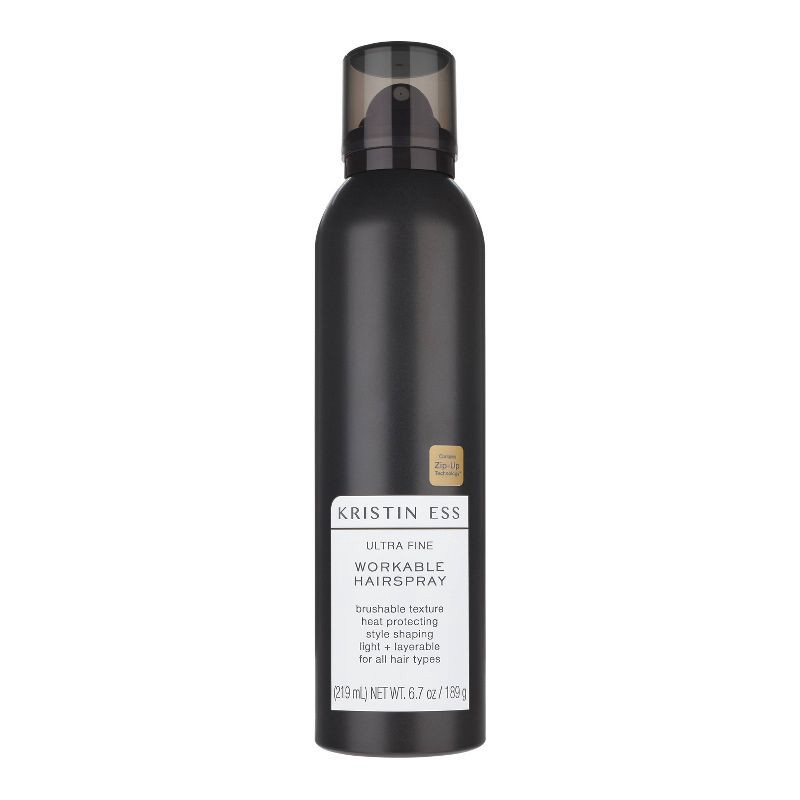 slide 1 of 3, Kristin Ess Ultra Fine Workable Hairspray with Heat Protectant, Buildable + Flexible Hold - 6.7 oz, 6.7 oz