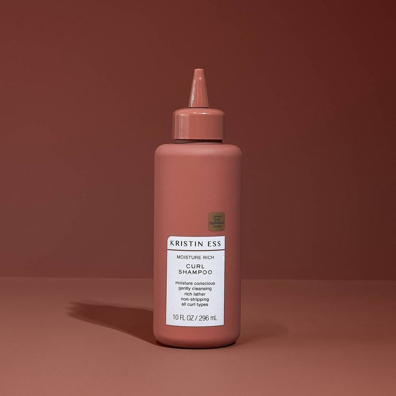 slide 5 of 7, Kristin Ess Moisture Rich Curl Shampoo for All Curls 2A-4C Curly + Wavy + Frizzy Hair - Sulfate, Paraben + Silicone Free - 10 fl oz, 10 fl oz