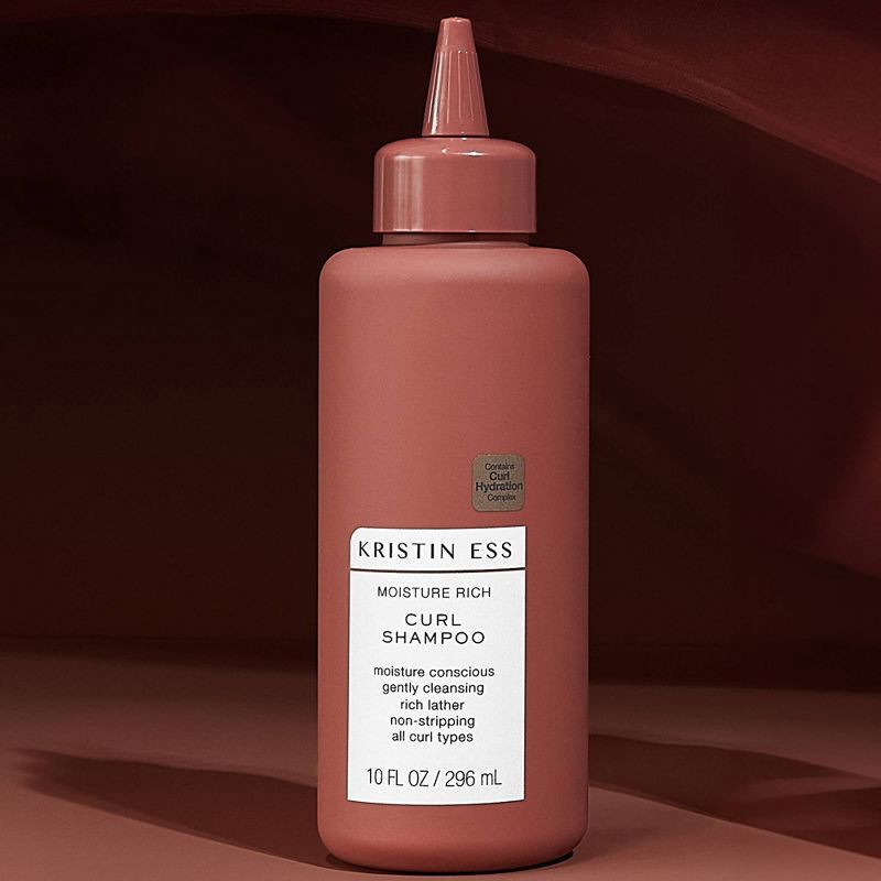 slide 6 of 7, Kristin Ess Moisture Rich Curl Shampoo for All Curls 2A-4C Curly + Wavy + Frizzy Hair - Sulfate, Paraben + Silicone Free - 10 fl oz, 10 fl oz