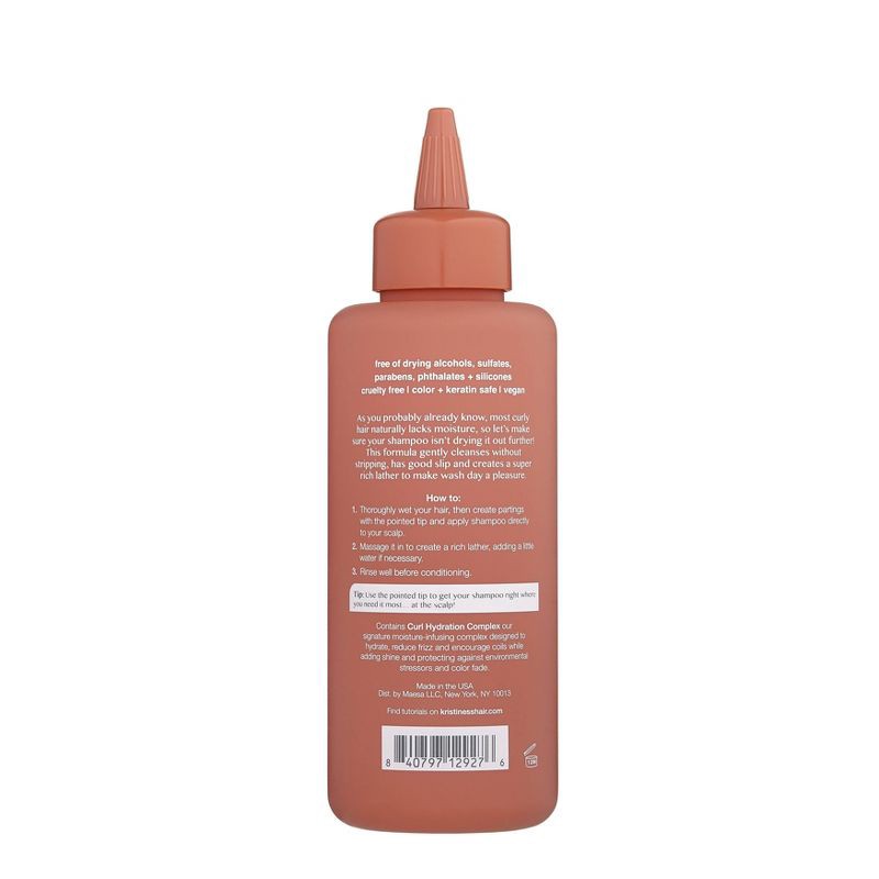 slide 7 of 7, Kristin Ess Moisture Rich Curl Shampoo for All Curls 2A-4C Curly + Wavy + Frizzy Hair - Sulfate, Paraben + Silicone Free - 10 fl oz, 10 fl oz