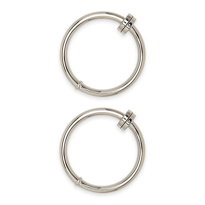 slide 1 of 1, Umbra Cappa Halo Hold Backs - Polished Silver, 2 ct