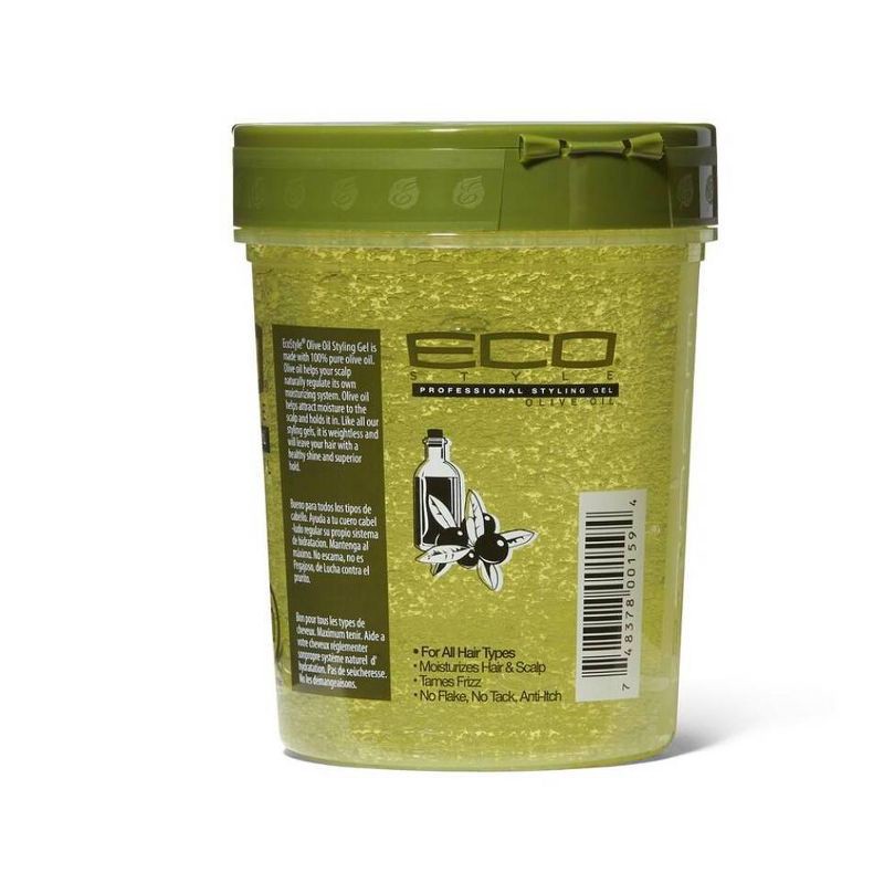 slide 2 of 5, ECO STYLE Olive Styling Gel - 32 fl oz, 32 fl oz