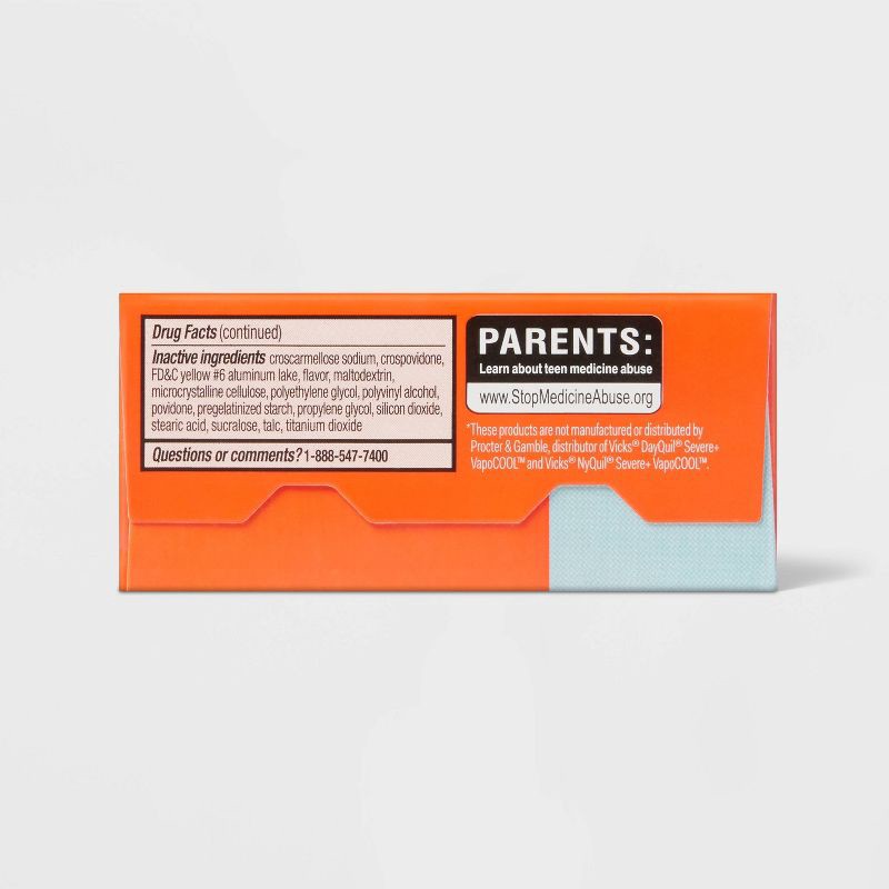 slide 8 of 8, Acetaminophen Day/Night Time Vapour Ice Cold and Flu Relief Caplets - 24ct - up&up™, 24 ct