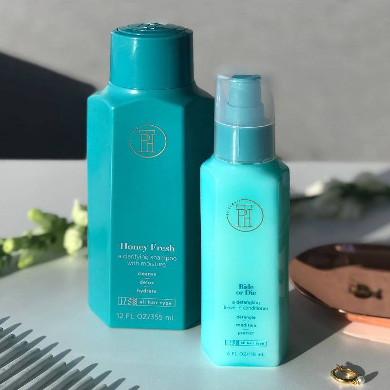 slide 3 of 5, TPH By Taraji Honey Fresh Aloe Vera Clarifying Shampoo for Buildup & Oily Hair, Vegan and Sulfate Free - 12 fl oz, 12 fl oz