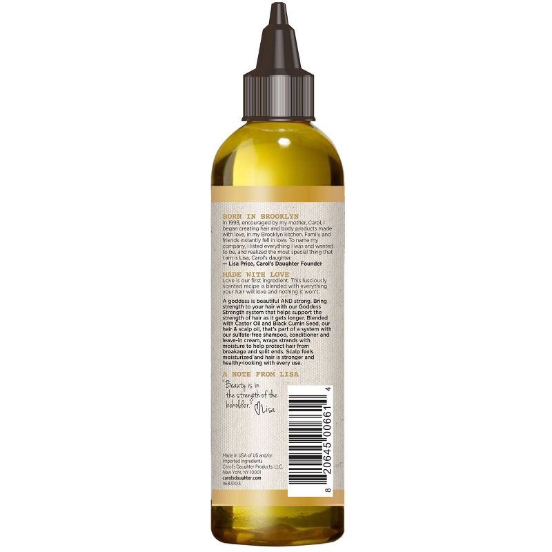 slide 8 of 8, Carol's Daughter Goddess Strength Scalp Oil and Hair Oil Deep Treatment with Castor Oil for Breakage Prone Hair - 4.2 fl oz, 4.2 fl oz