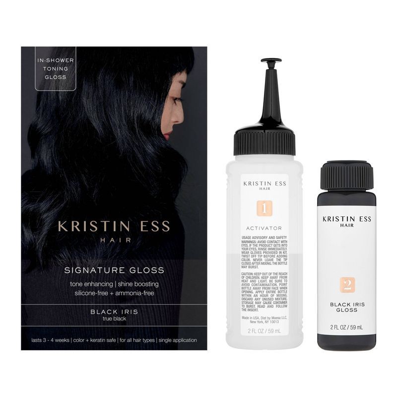 slide 3 of 4, Kristin Ess Signature Hair Gloss - Black Iris - 4 fl oz, 4 fl oz