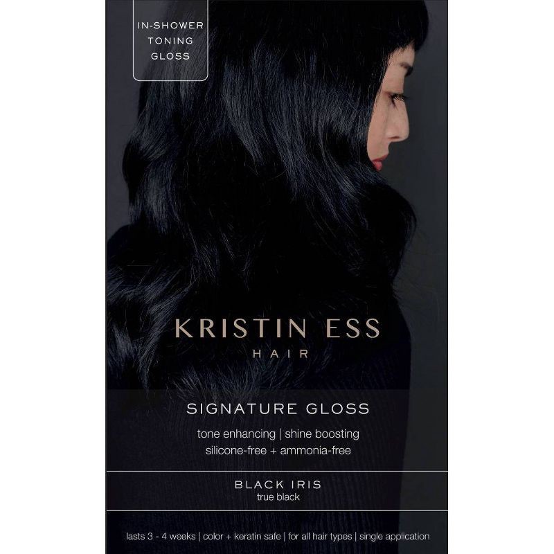 slide 1 of 4, Kristin Ess Signature Hair Gloss - Black Iris - 4 fl oz, 4 fl oz