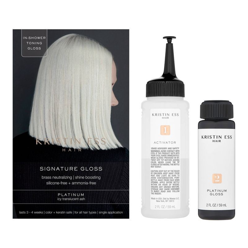 slide 3 of 4, Kristin Ess Hair Gloss Dye in Platinum for Blonde Hair - 4 fl oz, 4 fl oz