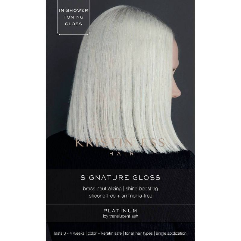 slide 1 of 4, Kristin Ess Hair Gloss Dye in Platinum for Blonde Hair - 4 fl oz, 4 fl oz