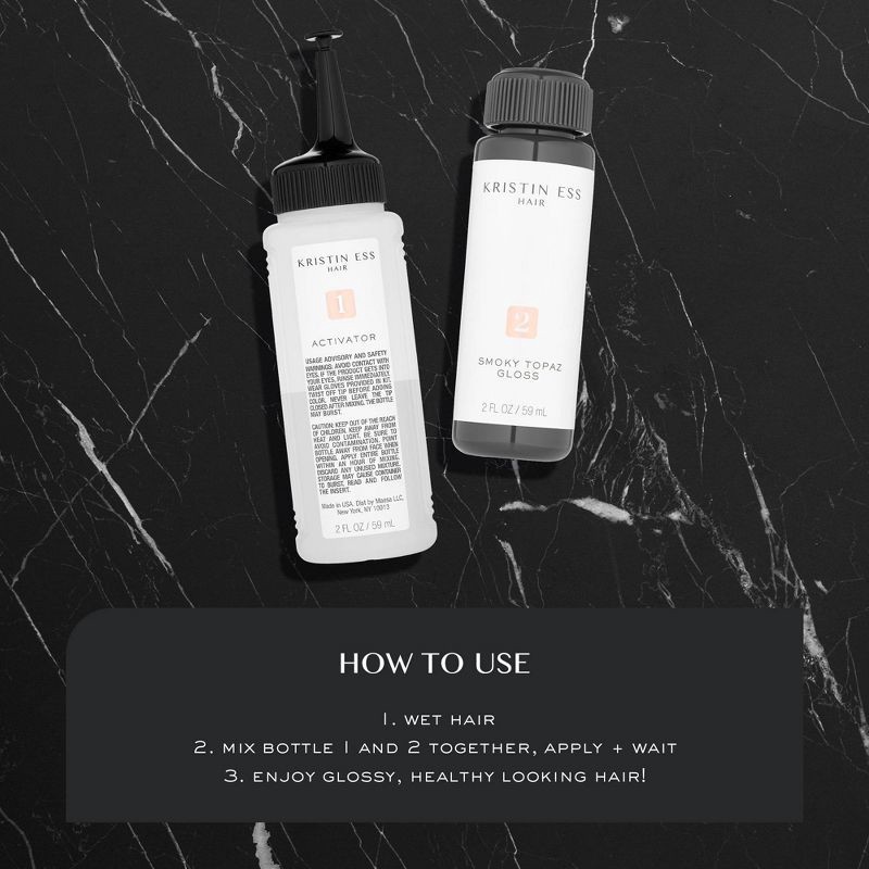 slide 5 of 7, Kristin Ess Hair Gloss in Platinum for Blonde Hair - Semi Permanent Dye + Toner - 4 fl oz, 4 fl oz