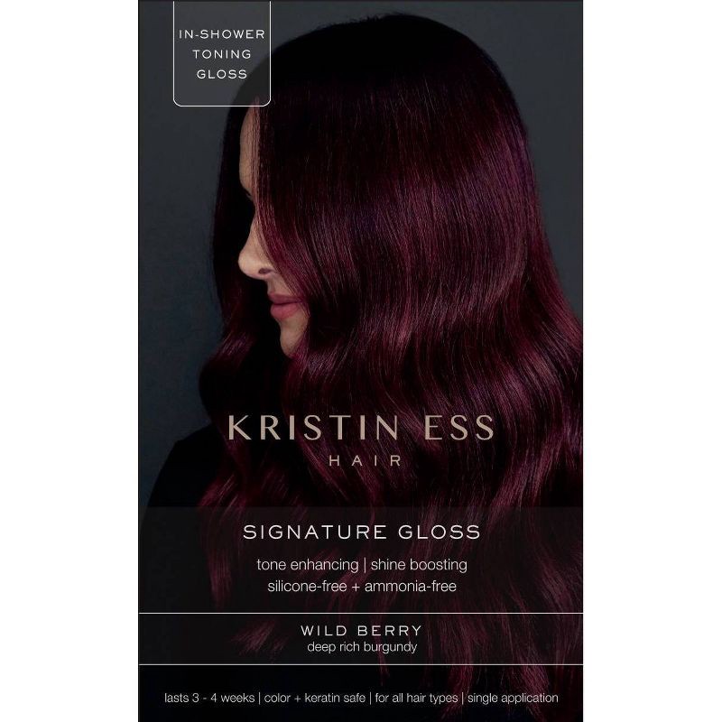 slide 1 of 4, Kristin Ess Hair Dye Gloss in Wild Berry for Burgundy Hair - 4 fl oz, 4 fl oz