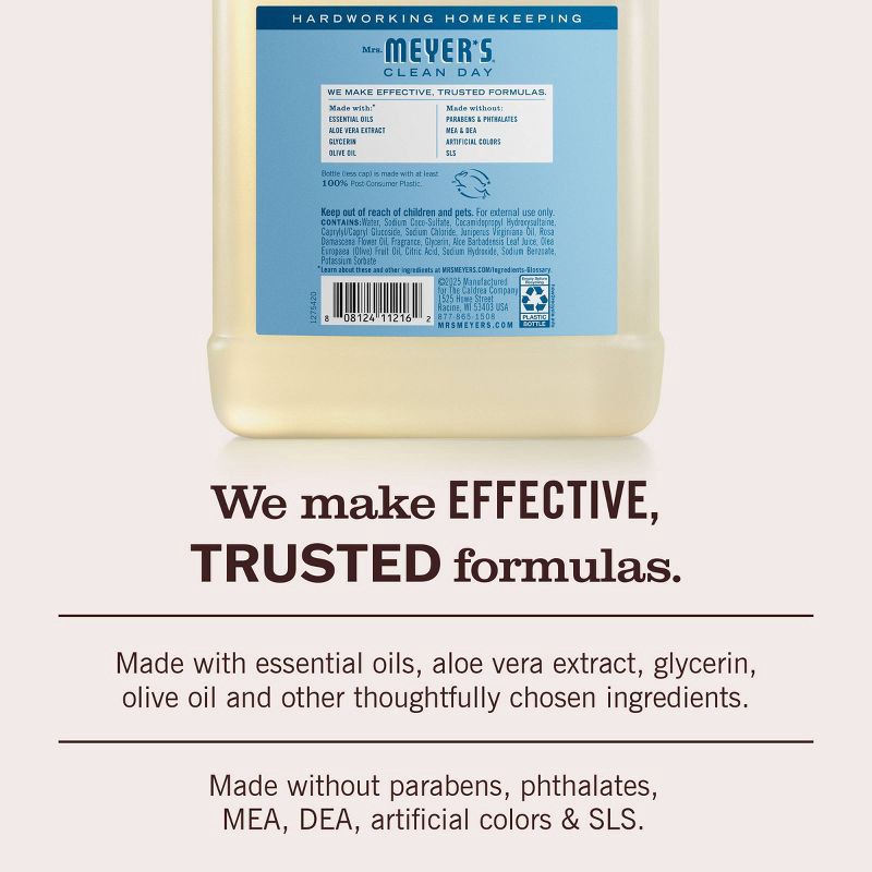 slide 5 of 9, Mrs. Meyer's Clean Day Liquid Hand Soap Refill - Rain Water - 33 fl oz, 33 fl oz