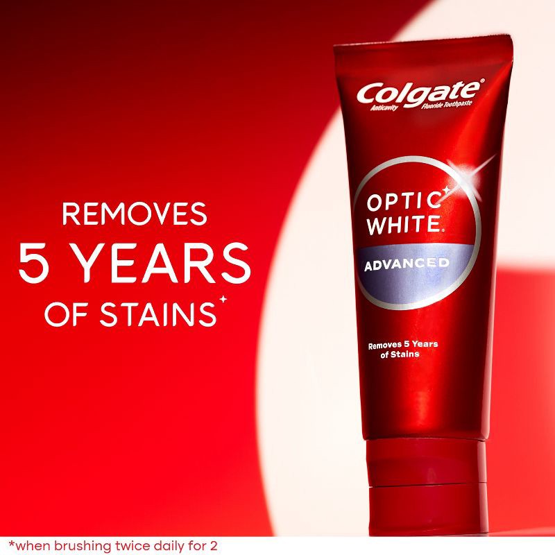 slide 3 of 8, Colgate Optic White Whitening Toothpaste Sparkling White - 3.2oz/3pk, 3 ct; 3.2 oz