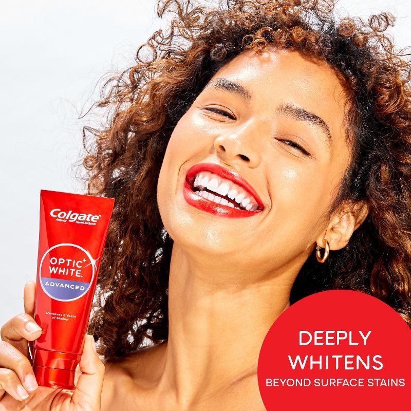 slide 6 of 8, Colgate Optic White Whitening Toothpaste Sparkling White - 3.2oz/3pk, 3 ct; 3.2 oz