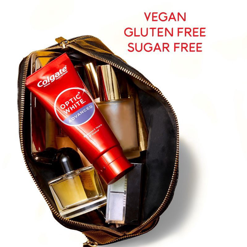 slide 8 of 14, Colgate Optic White Whitening Toothpaste Sparkling White - 3.2oz/3pk, 3 ct; 3.2 oz