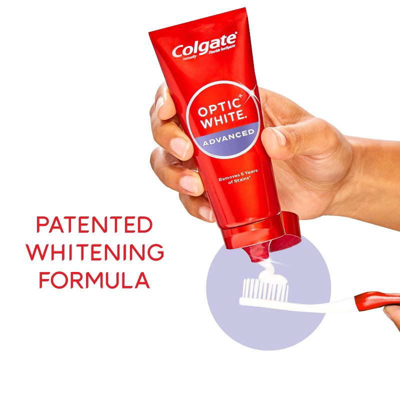 slide 6 of 9, Colgate Optic White Whitening Toothpaste Sparkling White - 3.2oz, 3.2 oz
