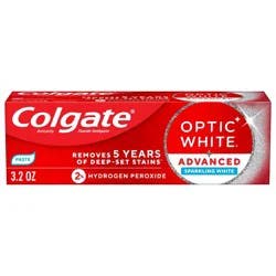 Colgate Optic White Whitening Toothpaste Sparkling White - 3.2oz
