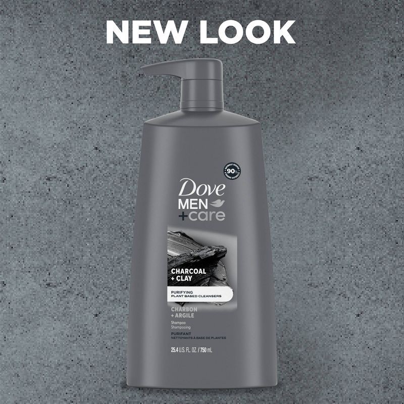 slide 4 of 9, Dove Men+Care 2-in-1 Shampoo + Conditioner Fortifying with Charcoal - 25.4 fl oz, 25.4 fl oz