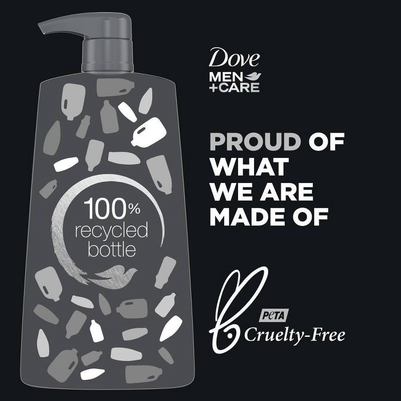 slide 5 of 8, Dove Men+Care 2-in-1 Shampoo + Conditioner Fortifying with Charcoal - 25.4 fl oz, 25.4 fl oz