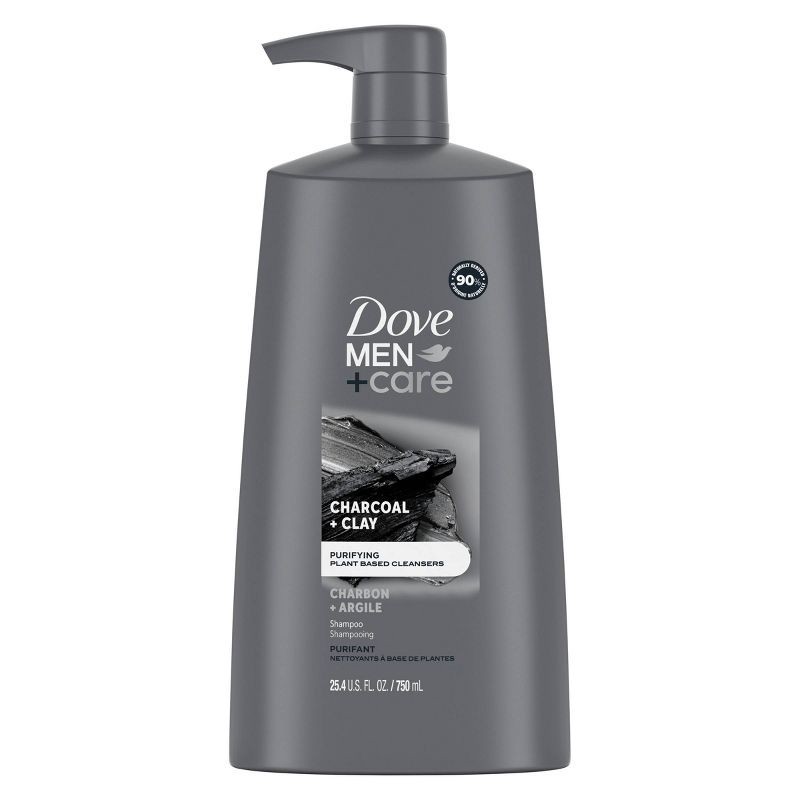 slide 1 of 9, Dove Men+Care 2-in-1 Shampoo + Conditioner Fortifying with Charcoal - 25.4 fl oz, 25.4 fl oz