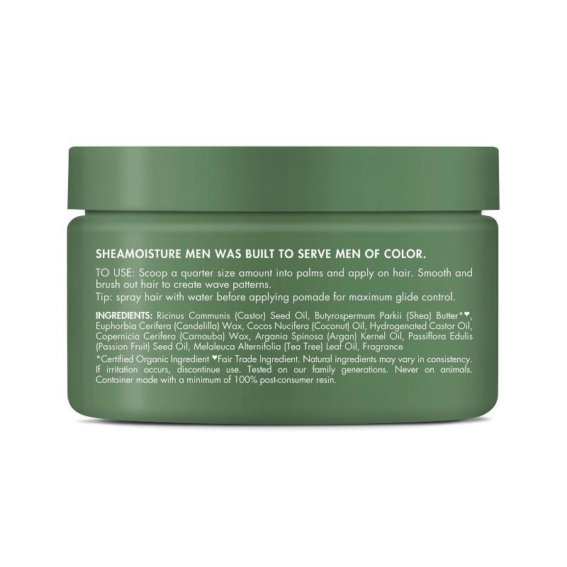 slide 4 of 6, SheaMoisture Men Waves Pomade - Argan Oil & Shea Butter - 4oz, 4 oz