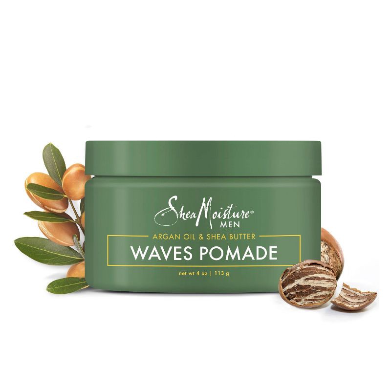 slide 5 of 6, SheaMoisture Men Waves Pomade - Argan Oil & Shea Butter - 4oz, 4 oz