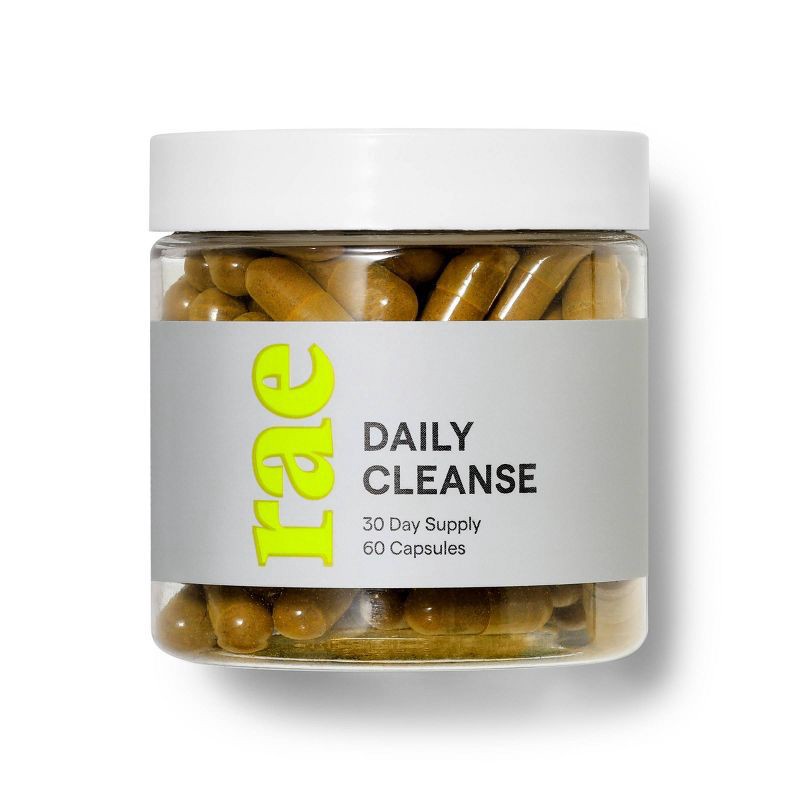slide 3 of 4, Rae Daily Cleanse Dietary Supplement Vegan Capsules for Natural Detox Support - 60ct, 60 ct