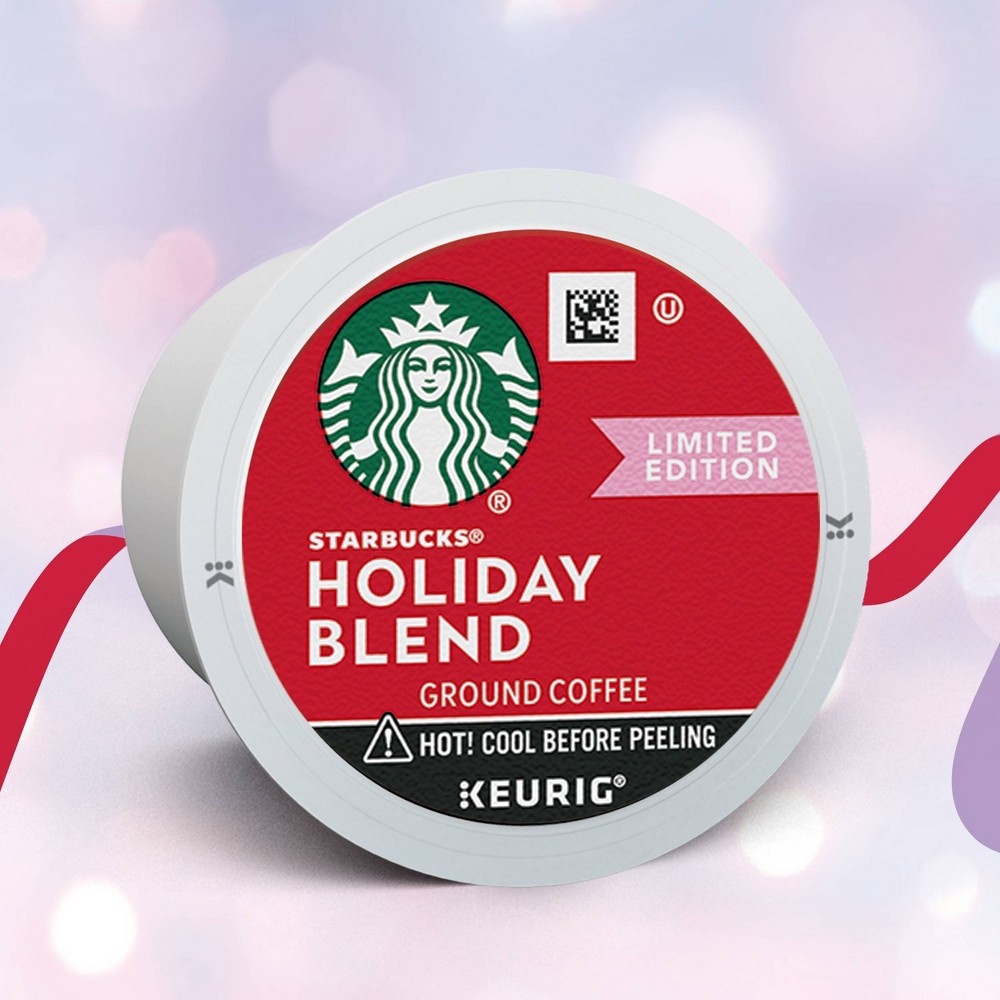 slide 2 of 5, Starbucks Holiday Blend Medium Dark Roast Coffee - Keurig K-Cup Pods, 44 ct