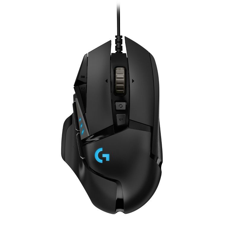 slide 2 of 7, Logitech G502 HERO Wired Gaming Mouse: USB Connection for Windows & macOS Compatibility, 1 ct