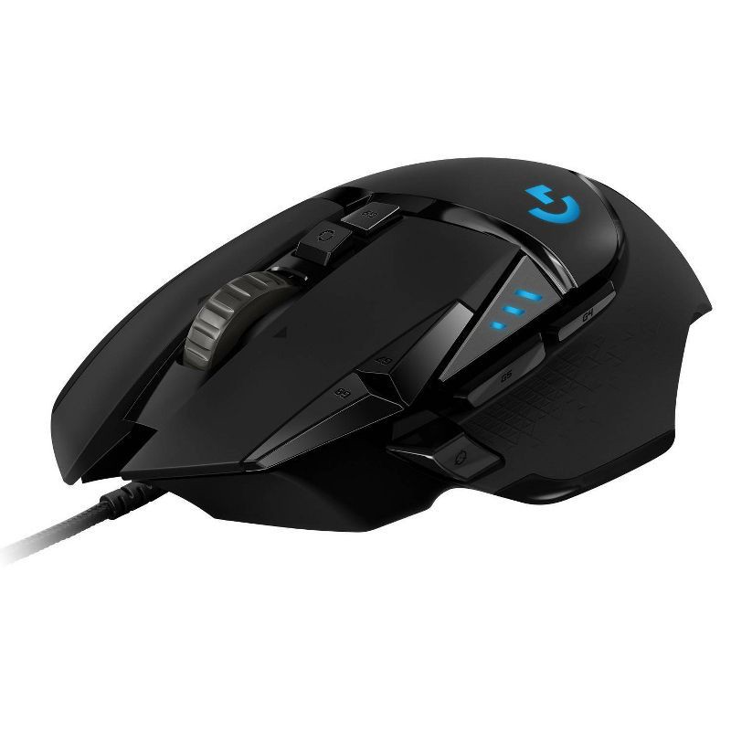 slide 1 of 7, Logitech G502 HERO Wired Gaming Mouse: USB Connection for Windows & macOS Compatibility, 1 ct