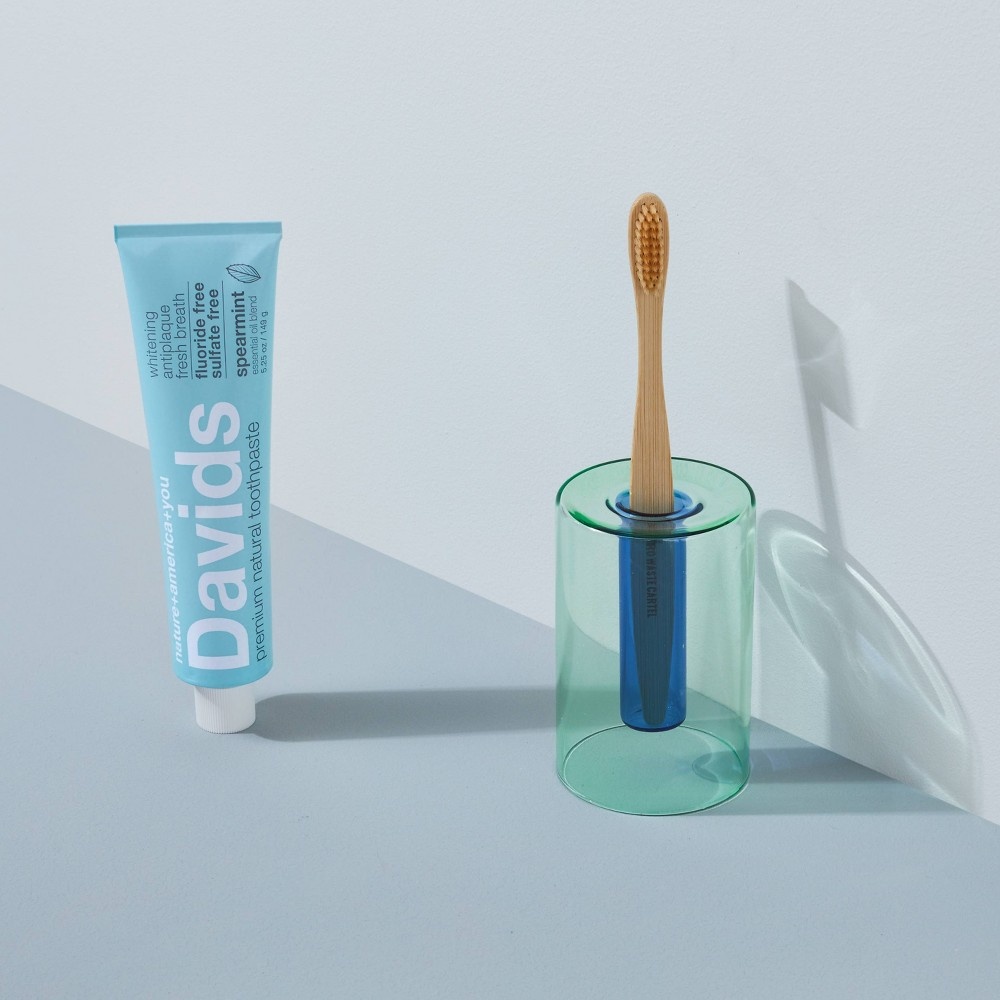 slide 5 of 7, Davids Antiplaque & Whitening Premium Natural Toothpaste Fluoride Free Spearmint, 5.25 oz
