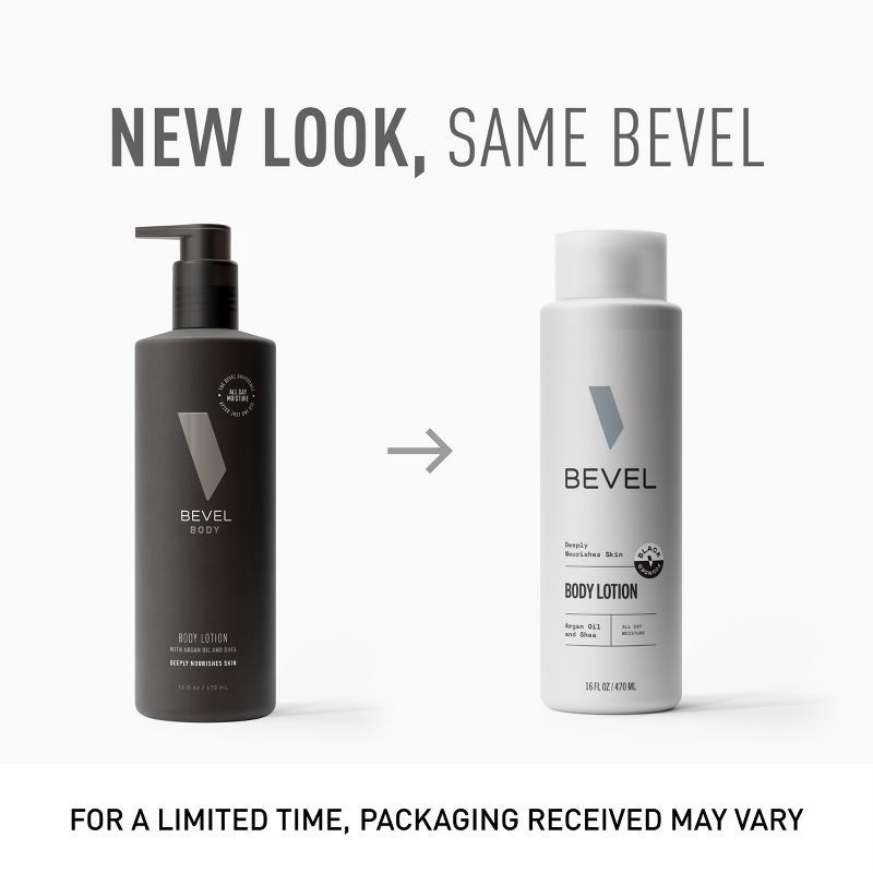 slide 6 of 8, BEVEL Men's Body Lotion with Shea Butter, Argan Oil, Vitamin B3 and Vitamin E - 16oz, 16 oz