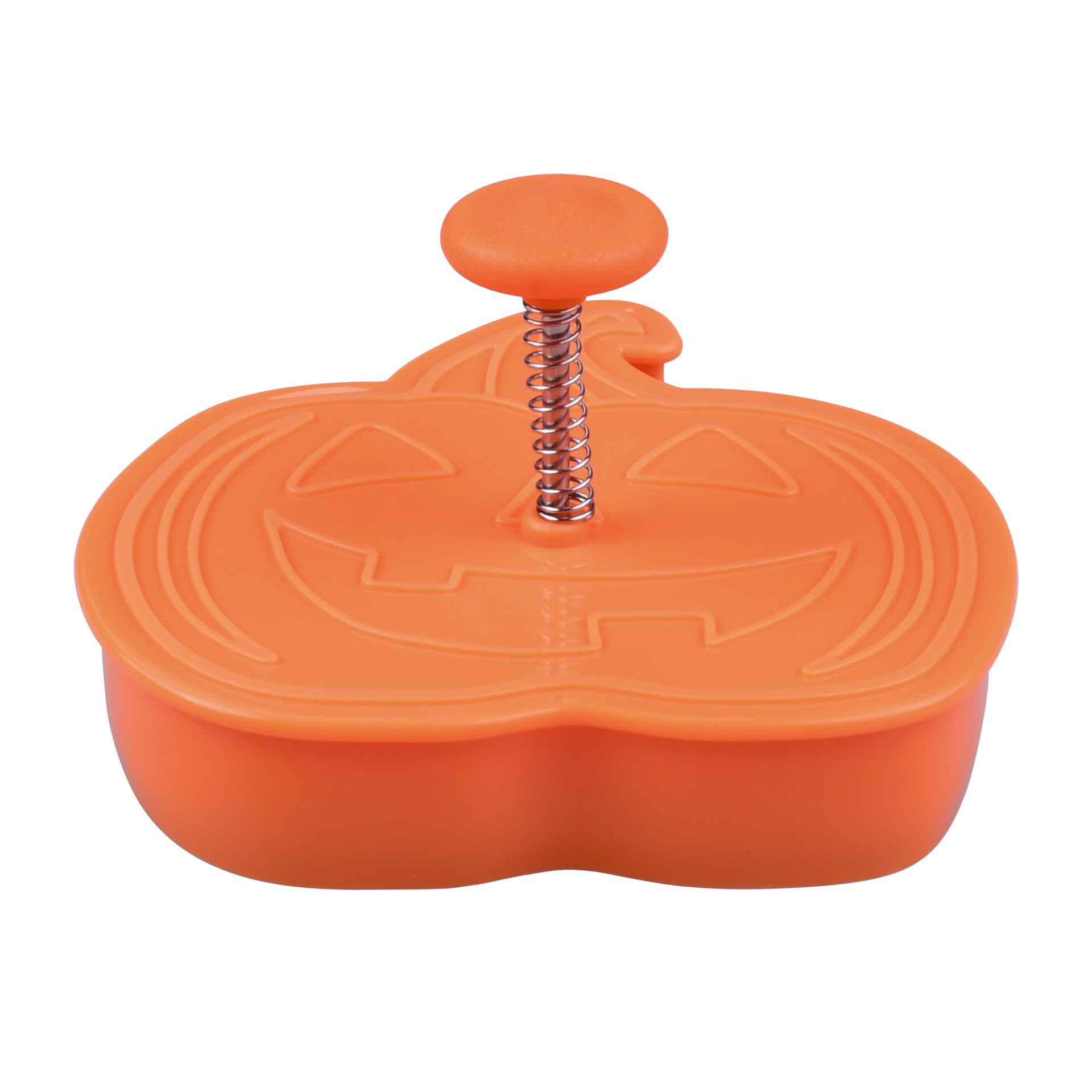 slide 4 of 4, 3" Jack-O' Lantern Cookie Stamper By Makery, 3 in