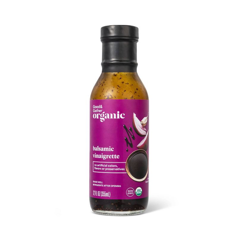 slide 1 of 3, Organic Balsamic Vinaigrette - 12fl oz - Good & Gather™, 12 fl oz