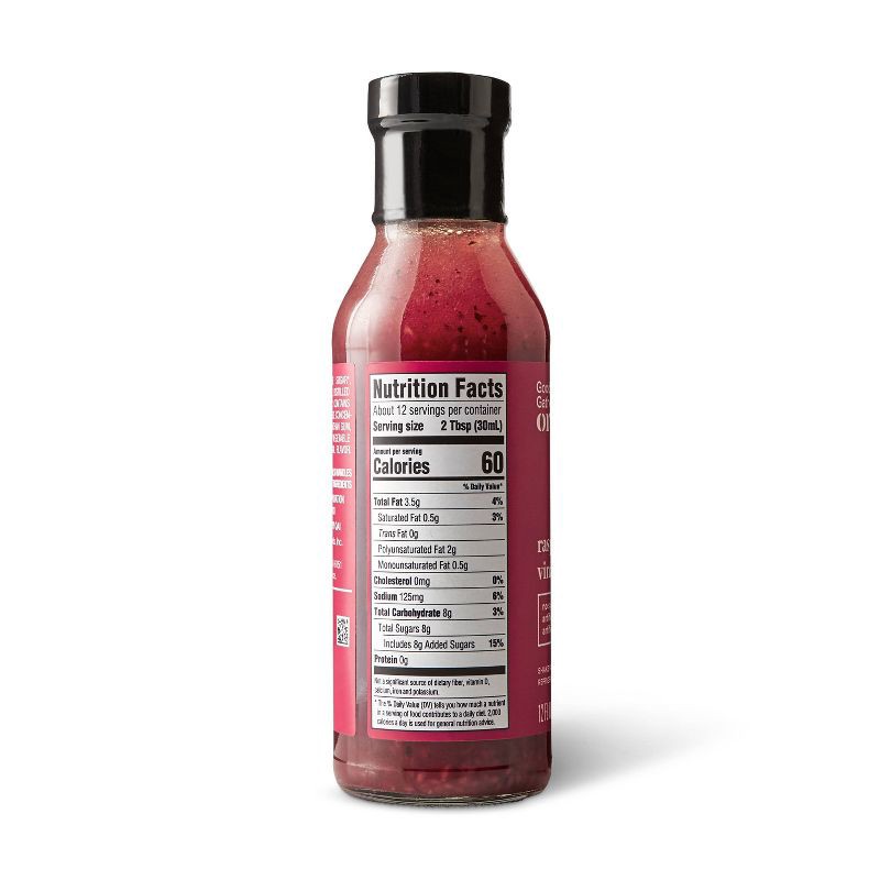 slide 2 of 4, Organic Raspberry Vinaigrette - 12fl oz - Good & Gather™, 12 fl oz