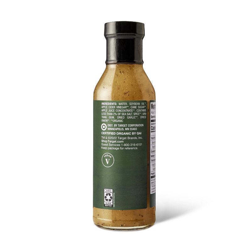 slide 3 of 4, Organic Apple Cider Vinaigrette - 12fl oz - Good & Gather™, 12 fl oz