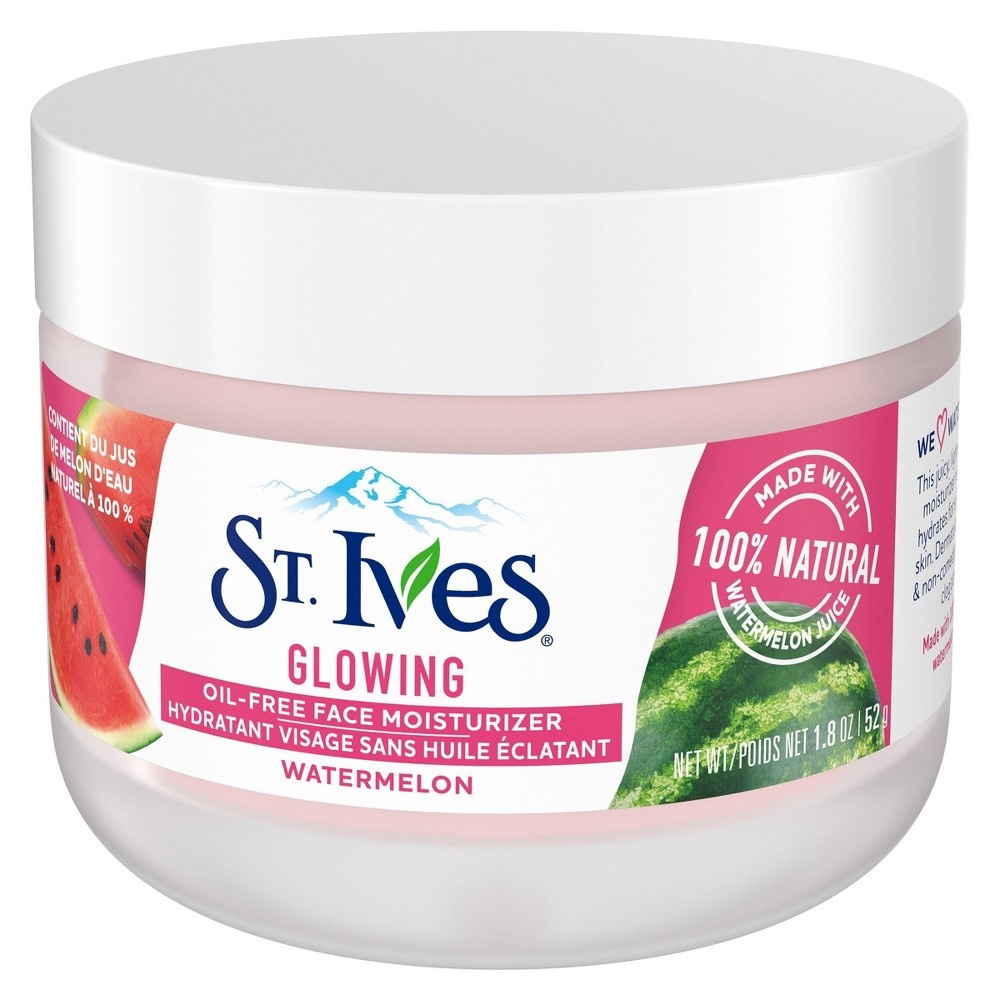 slide 4 of 4, St. Ives Watermelon Glowing Oil-Free Face Moisturizer, 1.8 oz