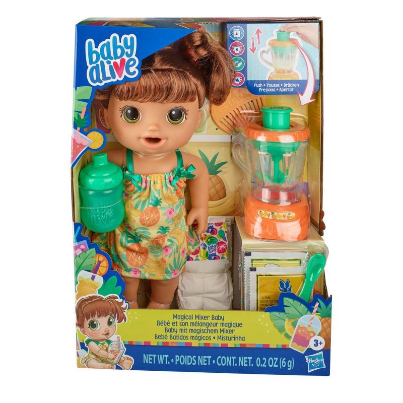 slide 2 of 3, Baby Alive Magical Mixer Baby Doll - Pineapple Treat, 1 ct