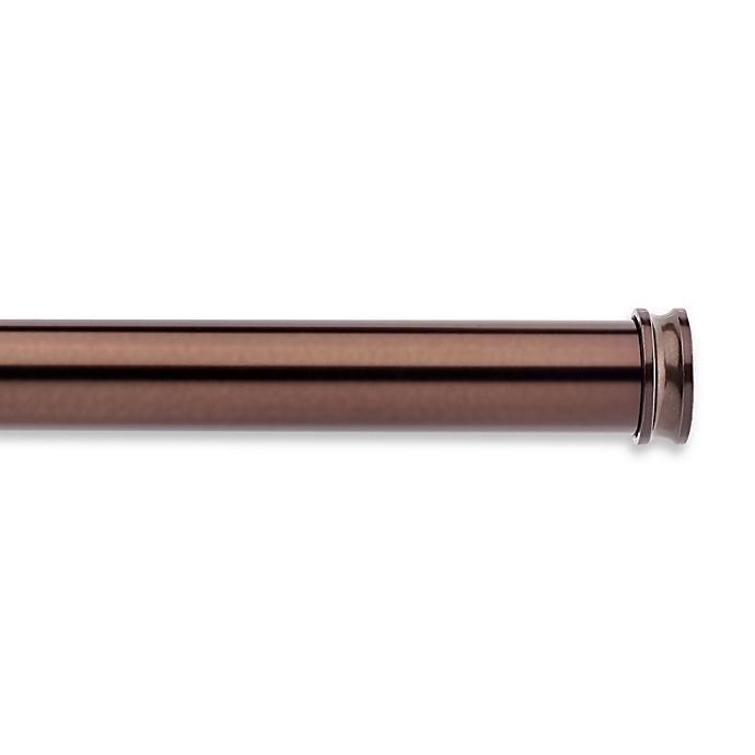 slide 1 of 1, Cambria Premier Complete 28- to Adjustable Single Drapery Rod - Toffee, 48 in