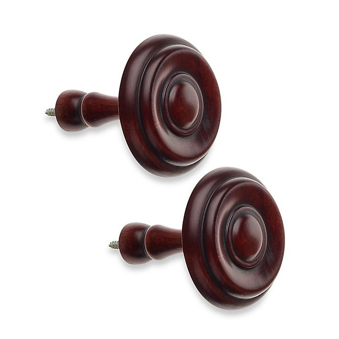 slide 1 of 1, Cambria Classic Wood Wood Drapery Spindle - Cherry, 2 ct