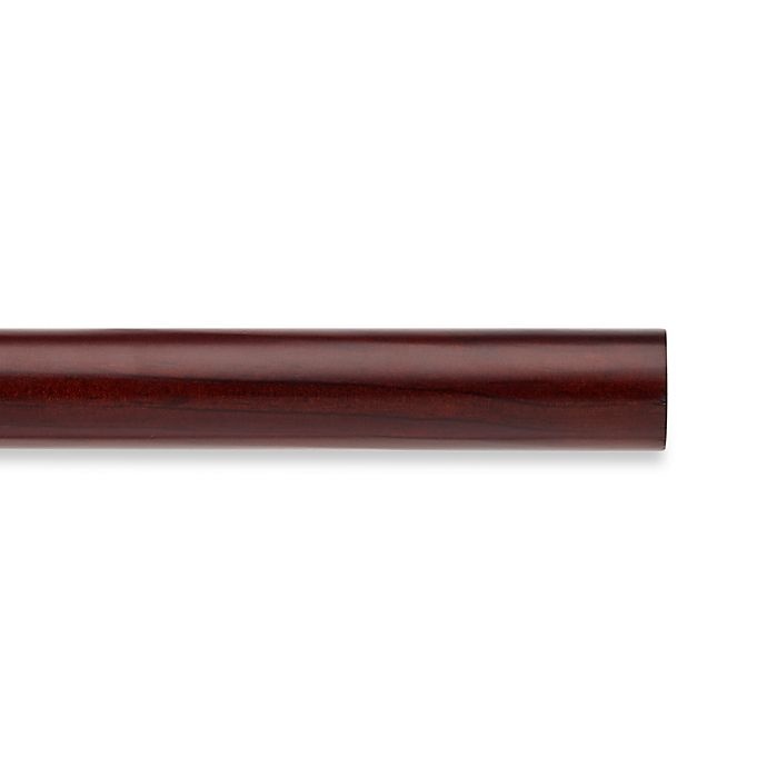 slide 1 of 1, Cambria Classic Wood Decorative Smooth Drapery Pole - Cherry, 4 ft