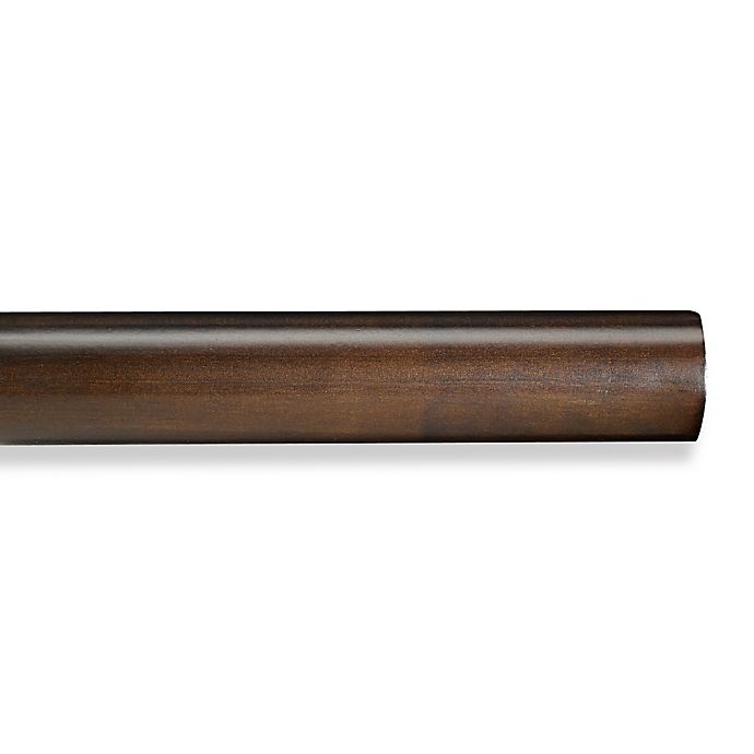 slide 1 of 1, Cambria Premier Wood Decorative Smooth Drapery Pole - Chocolate, 4 ft