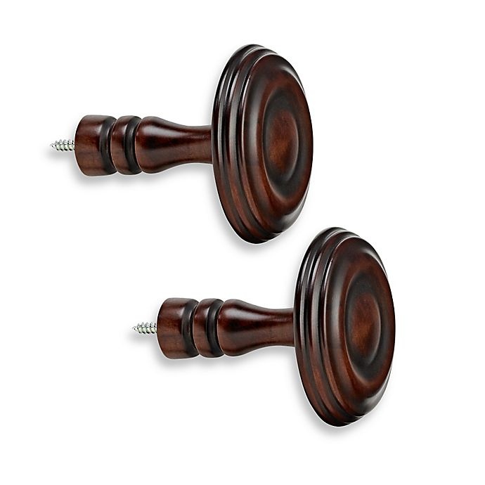 slide 1 of 1, Cambria Premier Wood Drapery Spindle - Cherry, 2 ct