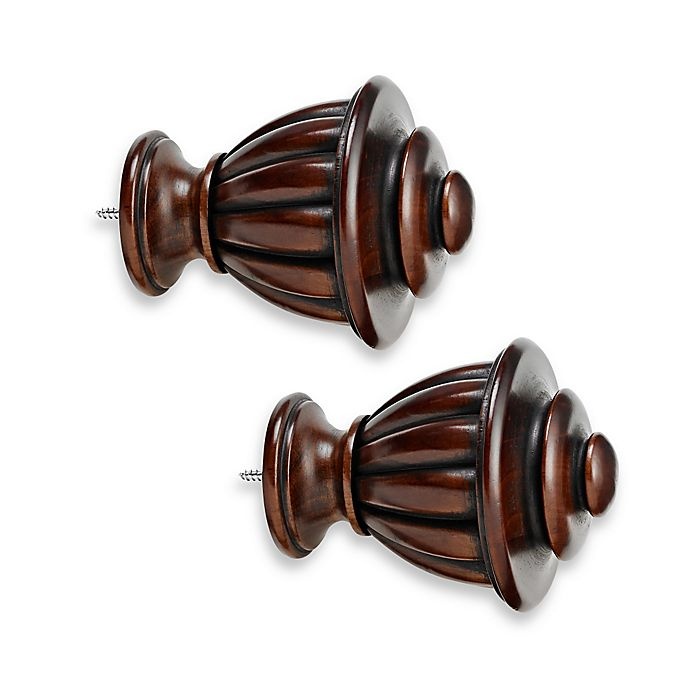 slide 1 of 1, Cambria Premier Wood Urn Finial - Cherry, 2 ct